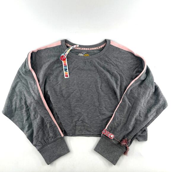 Big Feelings Women's Heather Gray Kelsey Cropped Crewneck Sweatshirt Size XL - Picture 6 of 9